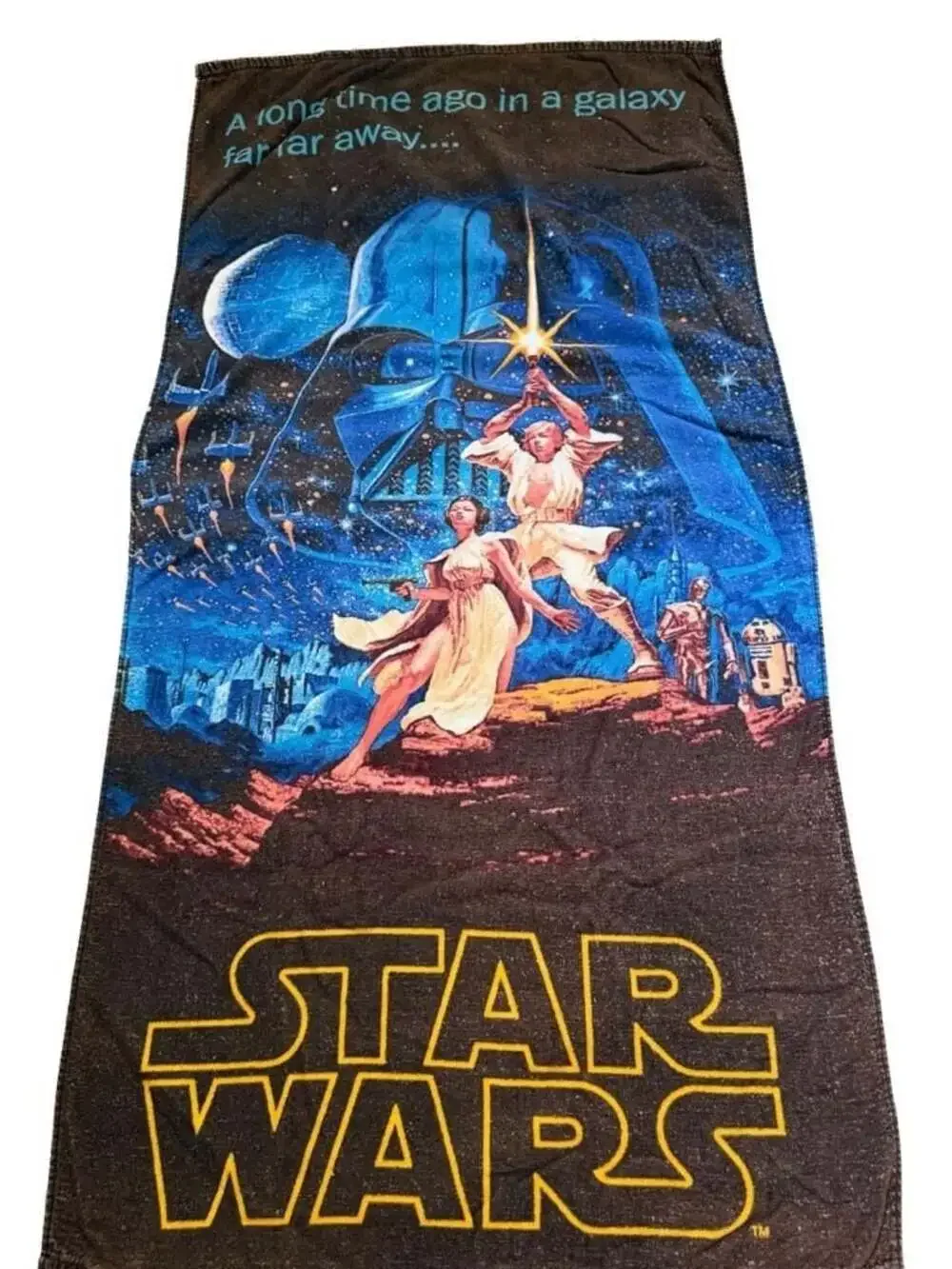 Vintage 70s Star Wars Beach Towel - Hildebrandt Original Star Wars “A New Hope”